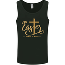 Easter For He is Risen Christian Christianity Jesus Mens Vest Tank Top Black