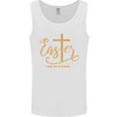 Easter For He is Risen Christian Christianity Jesus Mens Vest Tank Top White