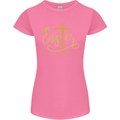 Easter For He is Risen Christian Christianity Jesus Womens Petite Cut T-Shirt Azalea
