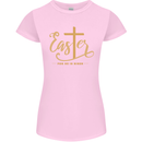 Easter For He is Risen Christian Christianity Jesus Womens Petite Cut T-Shirt Light Pink