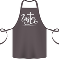 Easter For He is Risen Christian Jesus Christianity Cotton Apron 100% Organic Dark Grey