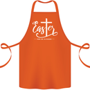 Easter For He is Risen Christian Jesus Christianity Cotton Apron 100% Organic Orange