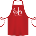 Easter For He is Risen Christian Jesus Christianity Cotton Apron 100% Organic Red
