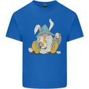 Easter Gnome With Eggs and Bunny Ears Kids T-Shirt Childrens Royal Blue