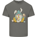 Easter Gnome With Eggs and Bunny Ears Mens Cotton T-Shirt Tee Top Charcoal