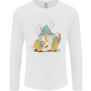 Easter Gnome With Eggs and Bunny Ears Mens Long Sleeve T-Shirt White