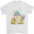 Easter Gnome With Eggs and Bunny Ears Mens T-Shirt 100% Cotton White