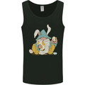 Easter Gnome With Eggs and Bunny Ears Mens Vest Tank Top Black