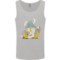 Easter Gnome With Eggs and Bunny Ears Mens Vest Tank Top Sports Grey