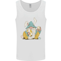 Easter Gnome With Eggs and Bunny Ears Mens Vest Tank Top White