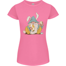 Easter Gnome With Eggs and Bunny Ears Womens Petite Cut T-Shirt Azalea