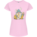 Easter Gnome With Eggs and Bunny Ears Womens Petite Cut T-Shirt Light Pink