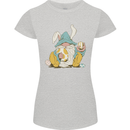 Easter Gnome With Eggs and Bunny Ears Womens Petite Cut T-Shirt Sports Grey