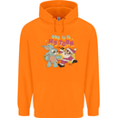 Easter Rabbit vs Santa Claus Funny Bunny Egg Childrens Kids Hoodie Orange