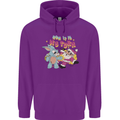 Easter Rabbit vs Santa Claus Funny Bunny Egg Childrens Kids Hoodie Purple