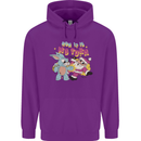 Easter Rabbit vs Santa Claus Funny Bunny Egg Childrens Kids Hoodie Purple
