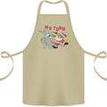 Easter Rabbit vs Santa Claus Funny Bunny Egg Cotton Apron 100% Organic Khaki