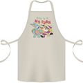 Easter Rabbit vs Santa Claus Funny Bunny Egg Cotton Apron 100% Organic Natural