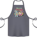 Easter Rabbit vs Santa Claus Funny Bunny Egg Cotton Apron 100% Organic Steel