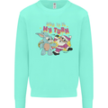Easter Rabbit vs Santa Claus Funny Bunny Egg Kids Sweatshirt Jumper Peppermint