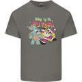 Easter Rabbit vs Santa Claus Funny Bunny Egg Kids T-Shirt Childrens Charcoal