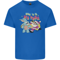 Easter Rabbit vs Santa Claus Funny Bunny Egg Kids T-Shirt Childrens Royal Blue