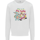 Easter Rabbit vs Santa Claus Funny Bunny Egg Mens Sweatshirt Jumper White