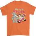 Easter Rabbit vs Santa Claus Funny Bunny Egg Mens T-Shirt 100% Cotton Orange