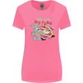 Easter Rabbit vs Santa Claus Funny Bunny Egg Womens Wider Cut T-Shirt Azalea