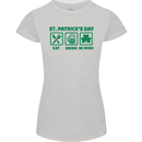 Eat Drink Be Irish St Patricks Day Womens Petite Cut T-Shirt