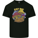 Eat Me Mushroom Fungi Mycology Mens Cotton T-Shirt Tee Top Black