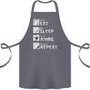 Eat Sleep Anime Repeat Cotton Apron 100% Organic Steel