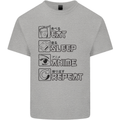 Eat Sleep Anime Repeat Design 2 Mens Cotton T-Shirt Tee Top Sports Grey