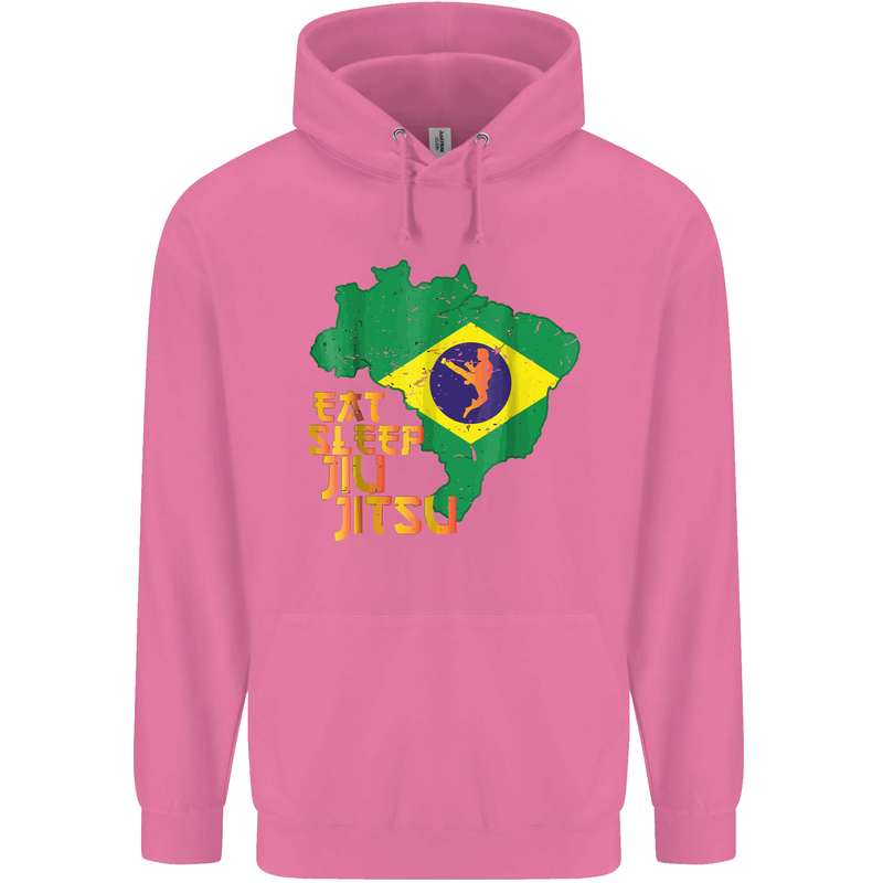 Eat Sleep Brazilian Jiu Jitsu MMA Mens 80% Cotton Hoodie Azelea