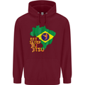 Eat Sleep Brazilian Jiu Jitsu MMA Mens 80% Cotton Hoodie Maroon