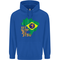 Eat Sleep Brazilian Jiu Jitsu MMA Mens 80% Cotton Hoodie Royal Blue