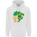 Eat Sleep Brazilian Jiu Jitsu MMA Mens 80% Cotton Hoodie White