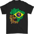 Eat Sleep Brazilian Jiu Jitsu MMA Mens T-Shirt 100% Cotton Black