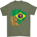 Eat Sleep Brazilian Jiu Jitsu MMA Mens T-Shirt 100% Cotton Military Green