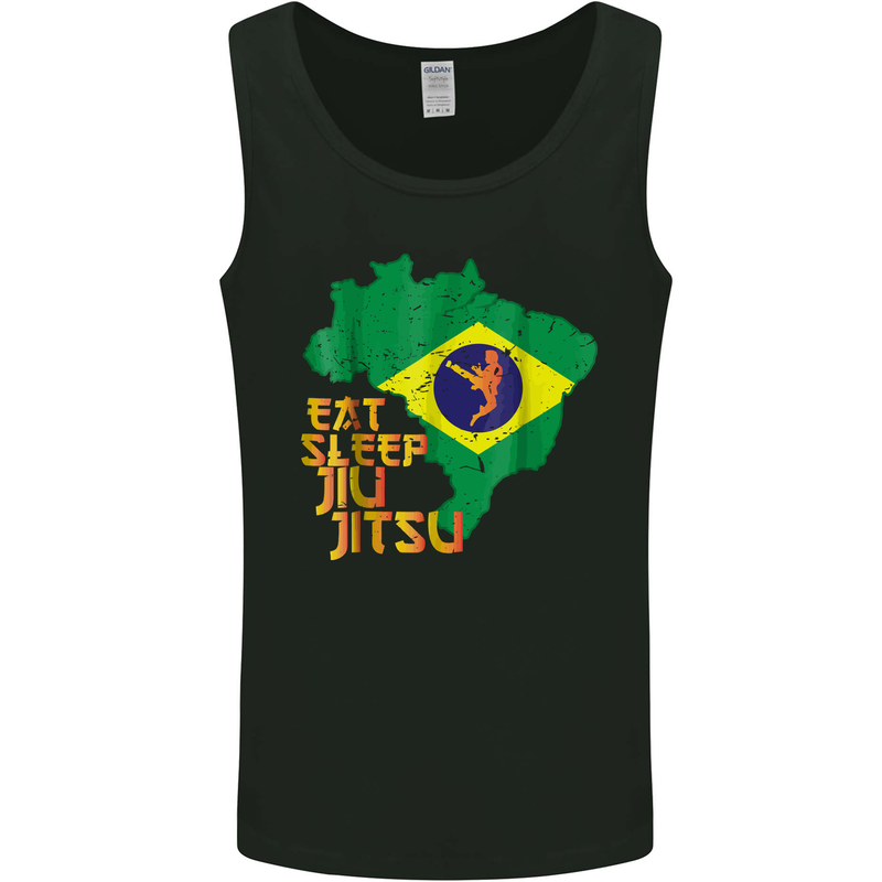 Eat Sleep Brazilian Jiu Jitsu MMA Mens Vest Tank Top Black