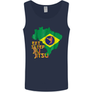 Eat Sleep Brazilian Jiu Jitsu MMA Mens Vest Tank Top Navy Blue