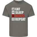 Eat Sleep Chess Repeat Player Kids T-Shirt Childrens Charcoal