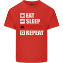 Eat Sleep Chess Repeat Player Kids T-Shirt Childrens Red