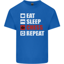 Eat Sleep Chess Repeat Player Kids T-Shirt Childrens Royal Blue