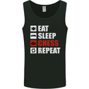 Eat Sleep Chess Repeat Player Mens Vest Tank Top Black