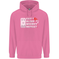 Eat Sleep Hockey Repeat Ice Street Funny Childrens Kids Hoodie Azalea