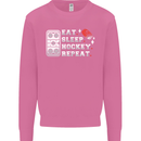 Eat Sleep Hockey Repeat Ice Street Funny Mens Sweatshirt Jumper Azalea
