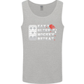 Eat Sleep Hockey Repeat Ice Street Funny Mens Vest Tank Top Sports Grey