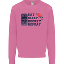 Eat Sleep Hockey Repeat Ice Street Mens Sweatshirt Jumper Azalea