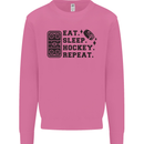 Eat Sleep Hockey Repeat Street Ice Funny Mens Sweatshirt Jumper Azalea